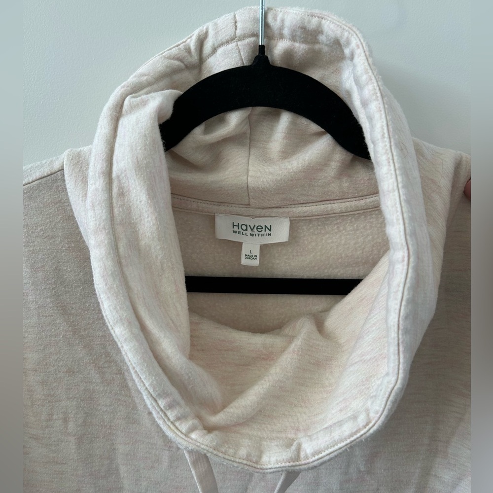 Haven Well Within Funnel Neck Pullover Sweatshirt Sz Large - Picture 3 of 6